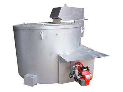Horno de crisol, por gas o combustible